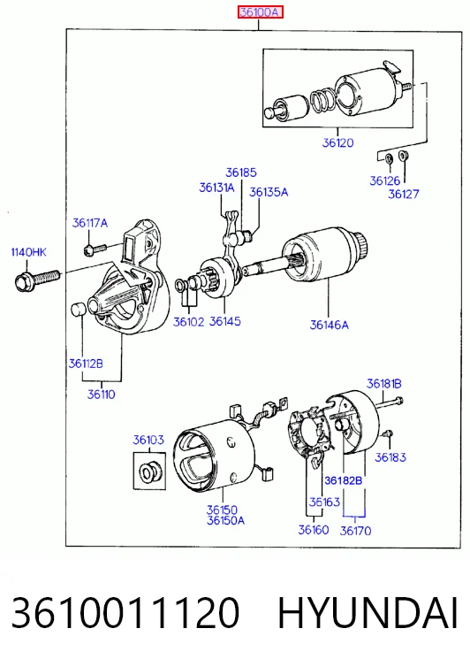 3610011120 Hyundai/Kia