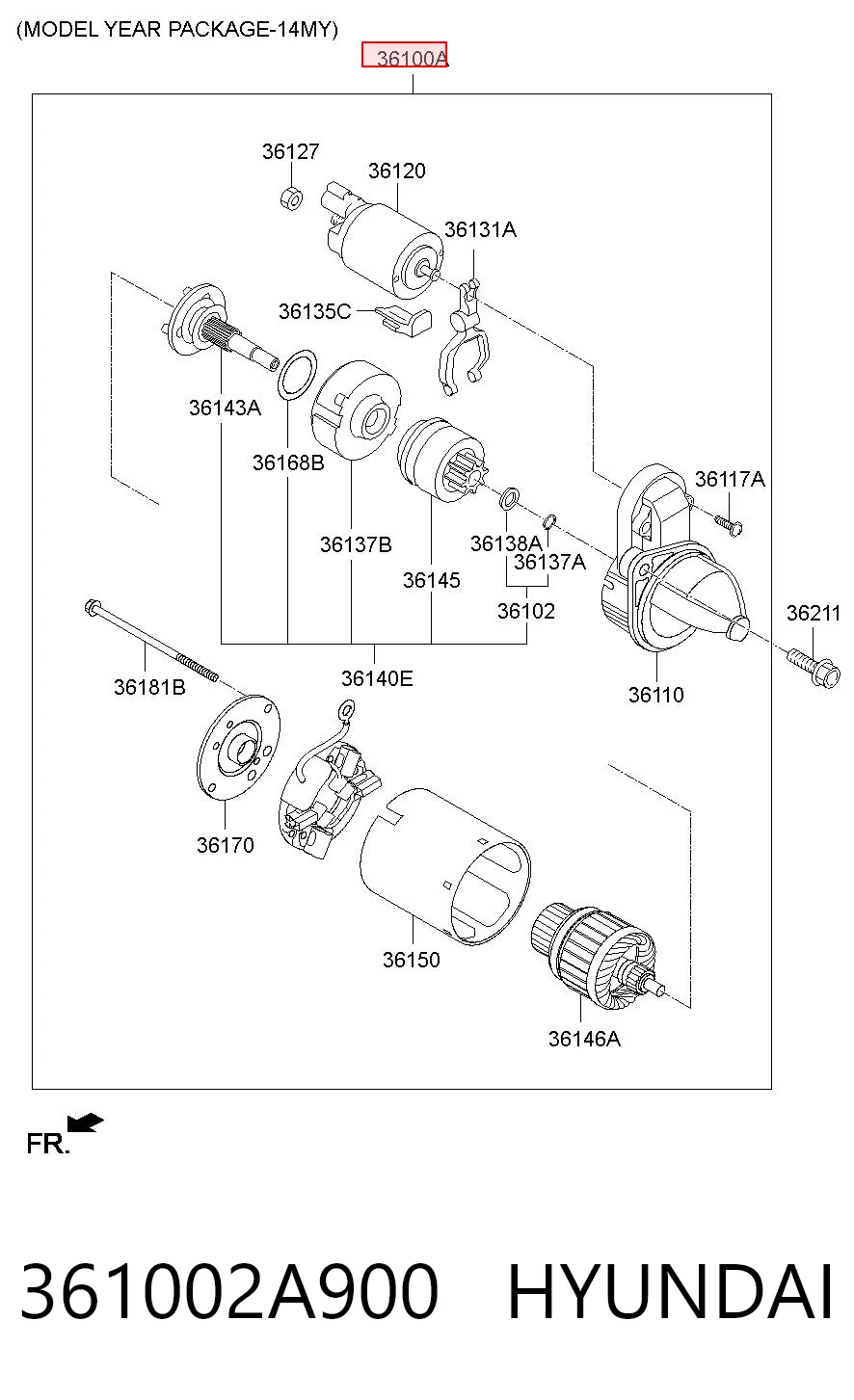 361002A900 Hyundai/Kia
