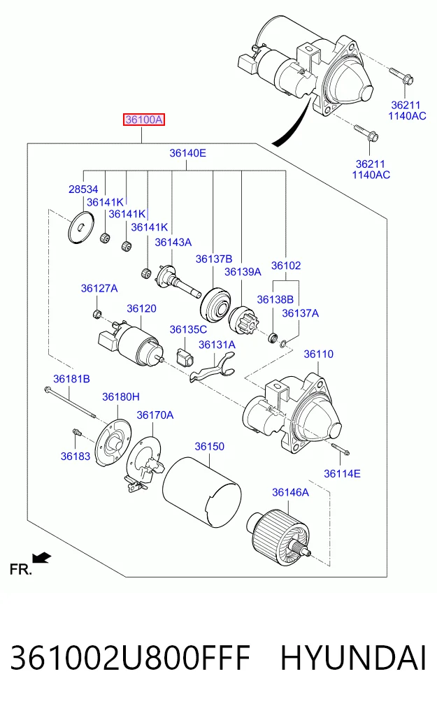 Comprar Motor de arranque Hyundai Tucson IV NX4E a bajo precio