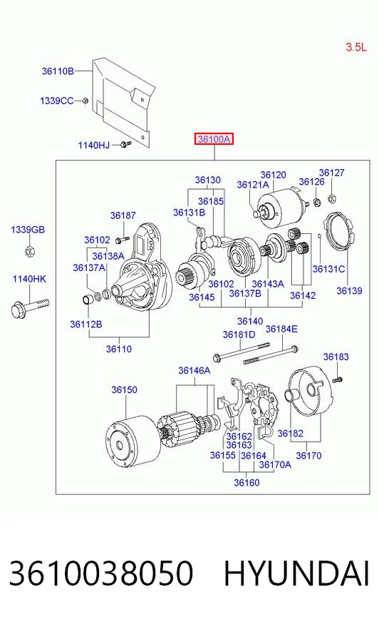 3610038050 Hyundai/Kia