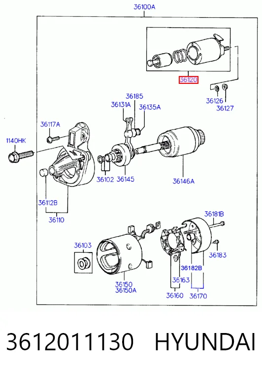 3612011130 Hyundai/Kia