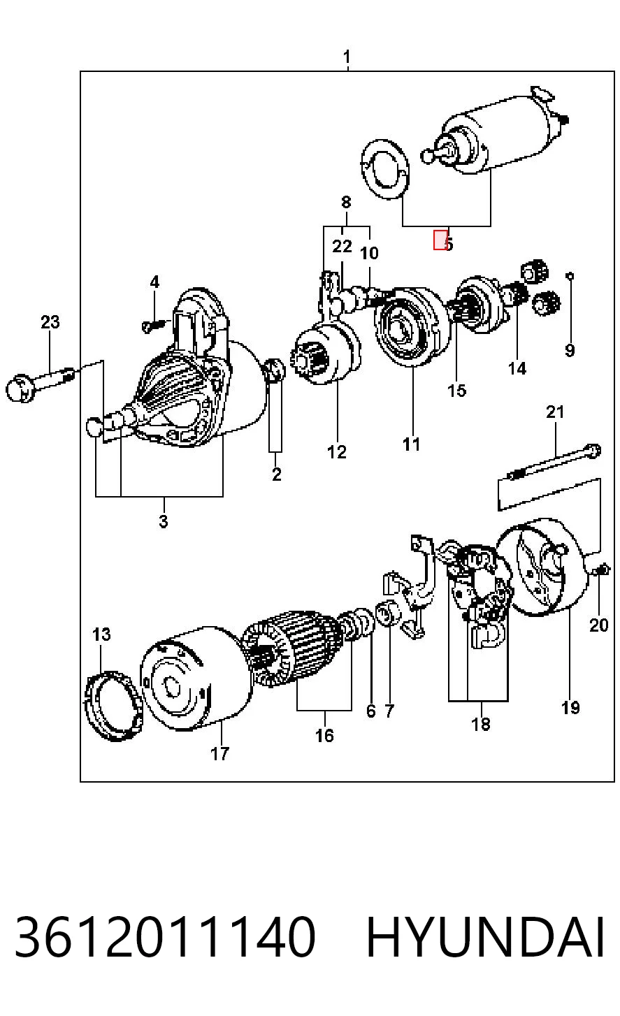 Interruptor solenoide Hyundai Sonata II (Y-2)