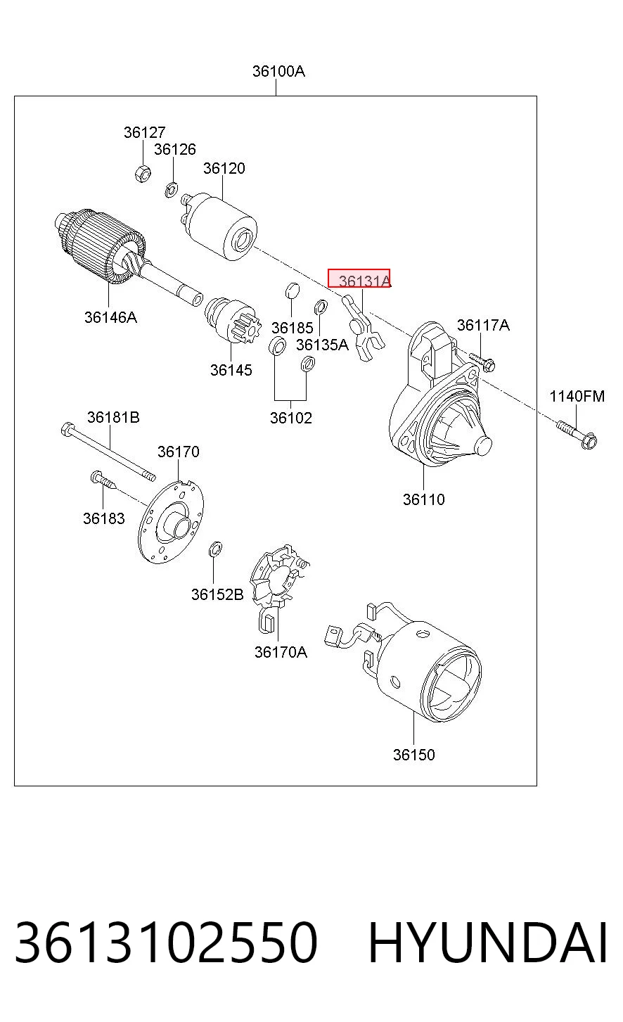 3613102550 Hyundai/Kia