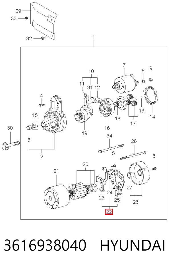 3616938040 Hyundai/Kia
