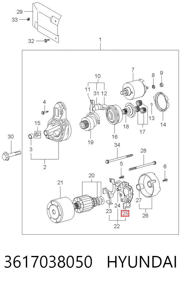 3617038050 Hyundai/Kia