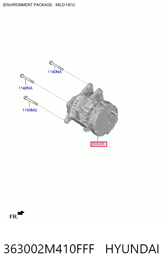Alternador de coche para KIA Sorento IV MQ4, MQ4A