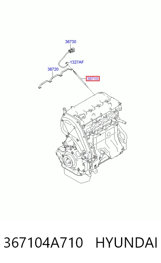 367104A710 Hyundai/Kia Bujías de calentamiento