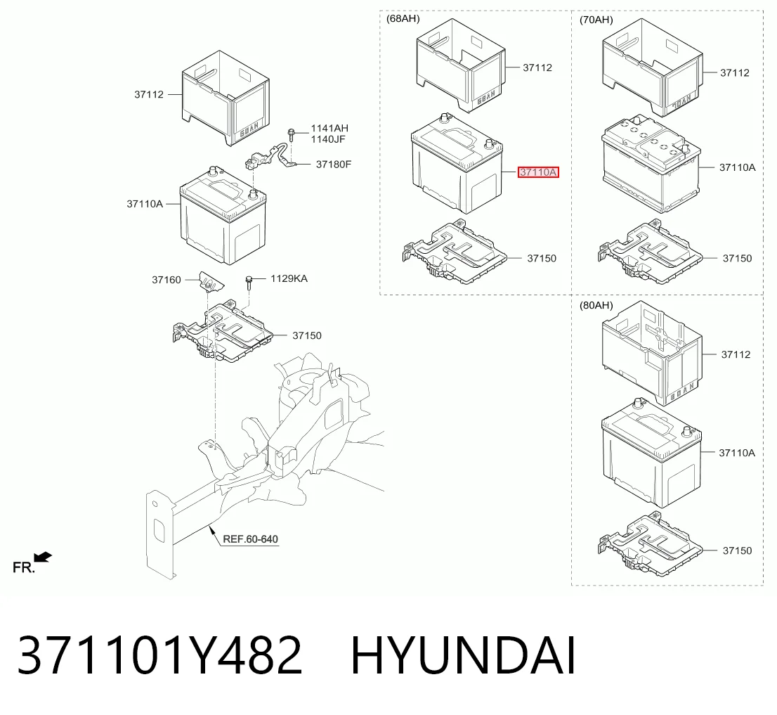 Batería Toyota 2880036130