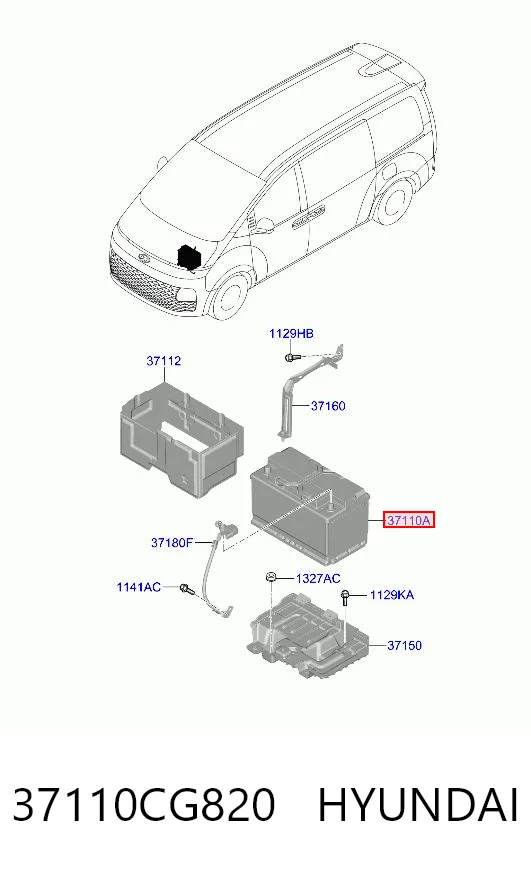 Batería de arranque HYUNDAI 37110CG820