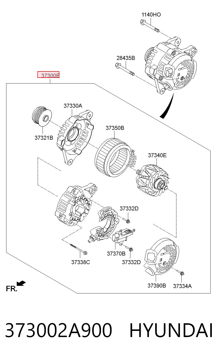 373002A900 Hyundai/Kia Alternador de coche