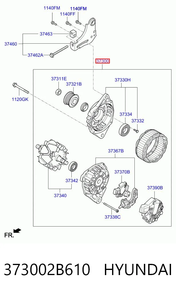 373002B610 Hyundai/Kia Alternador de coche