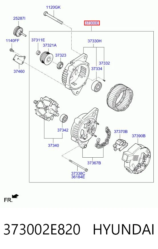 373002E820 Hyundai/Kia Alternador de coche