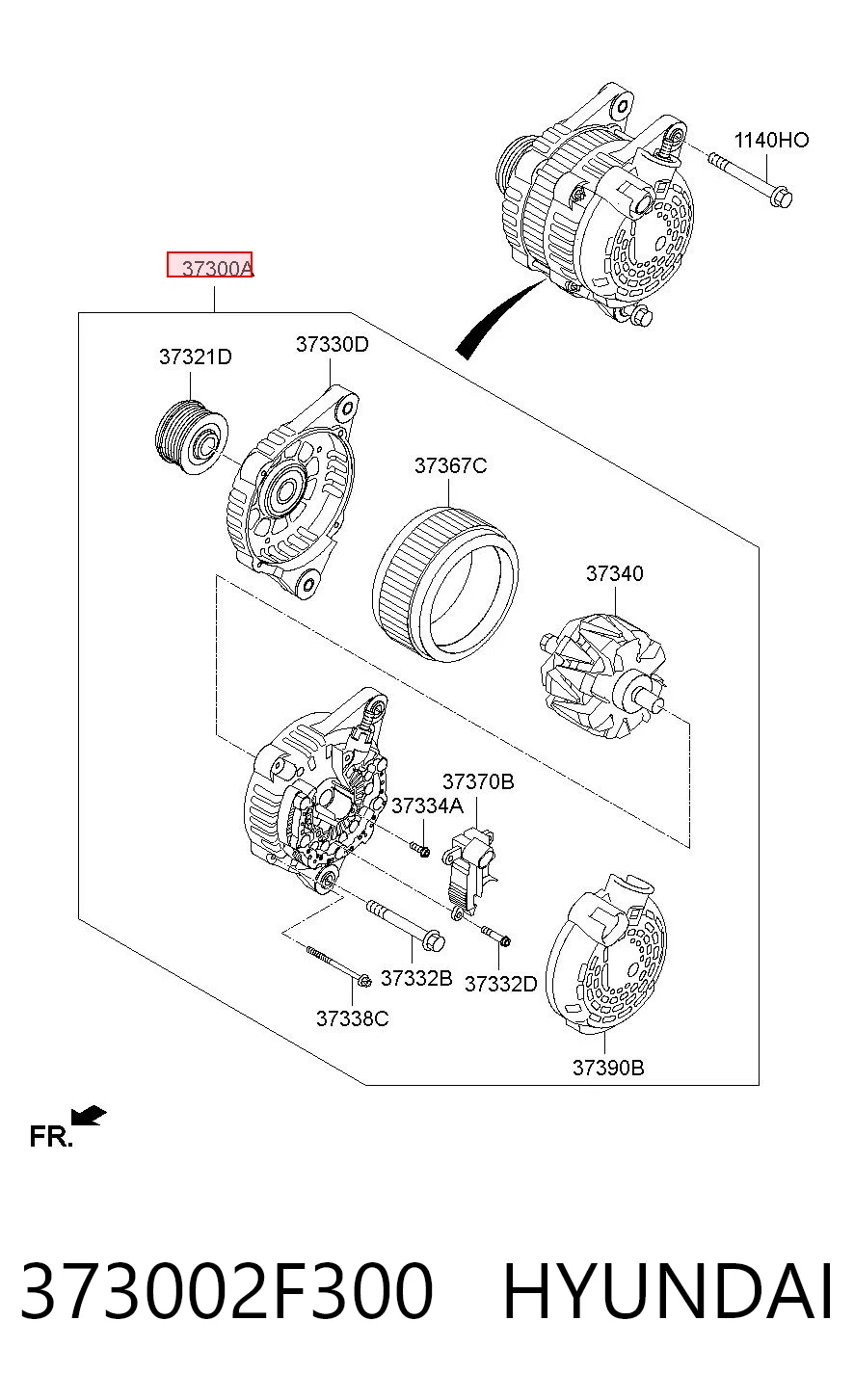 373002F300 Hyundai/Kia Alternador de coche