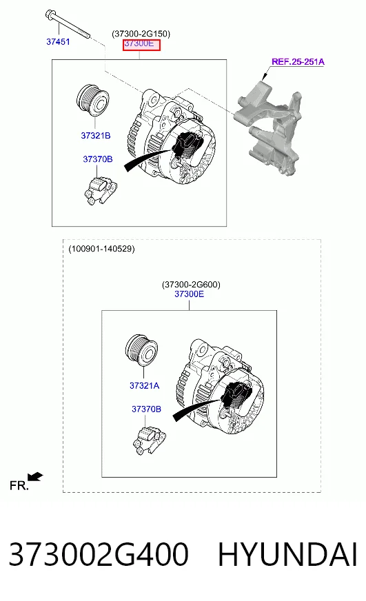 373002G400 Hyundai/Kia Alternador de coche