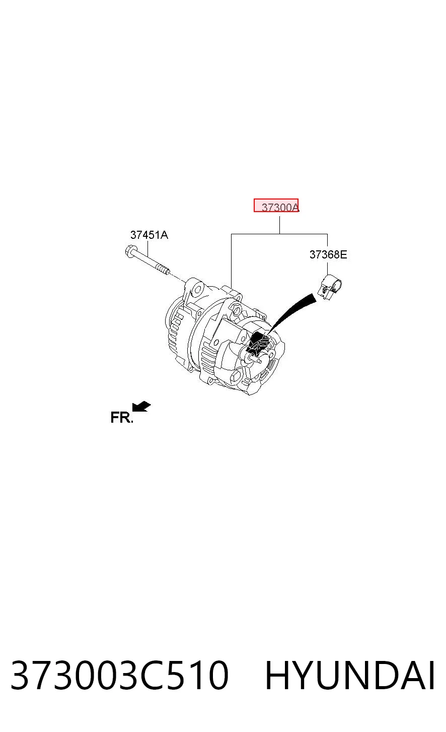 373003C510 Hyundai/Kia Alternador de coche
