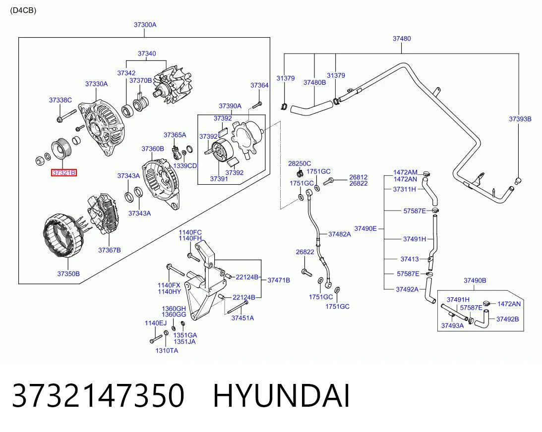 Polea alternador Mitsubishi Pajero II SUV comprar en España