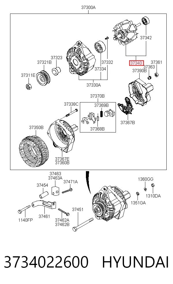 Comprar Rotor del alternador KIA Ceed  ED