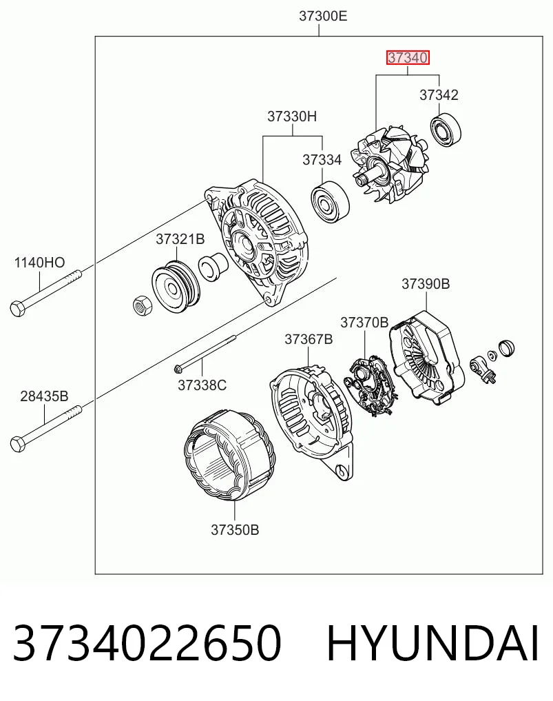Comprar Rotor del alternador KIA Ceed  ED a bajo precio