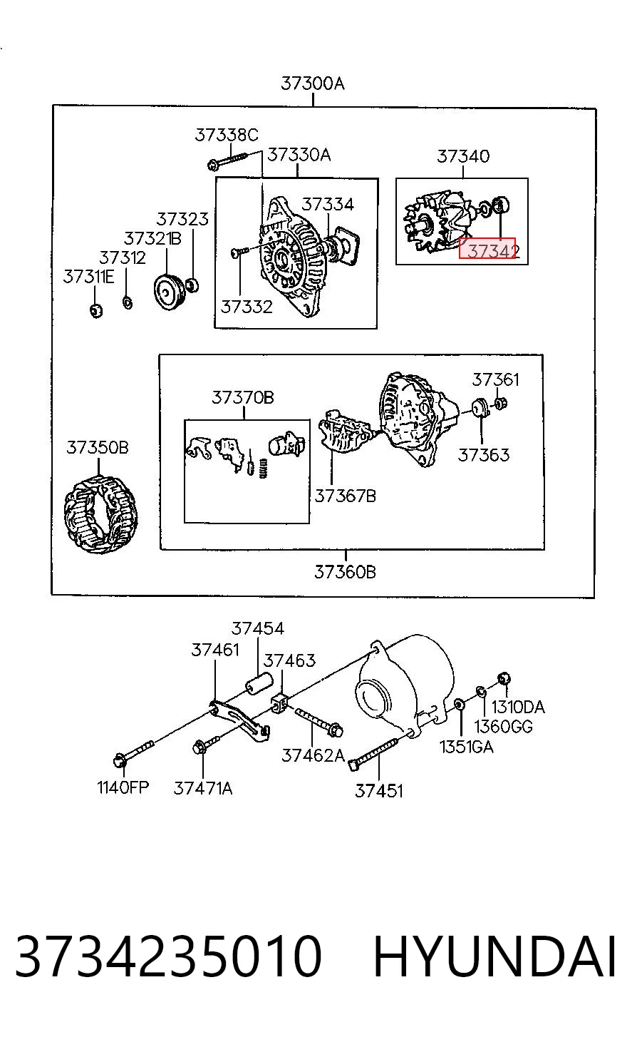 3734235010 Hyundai/Kia