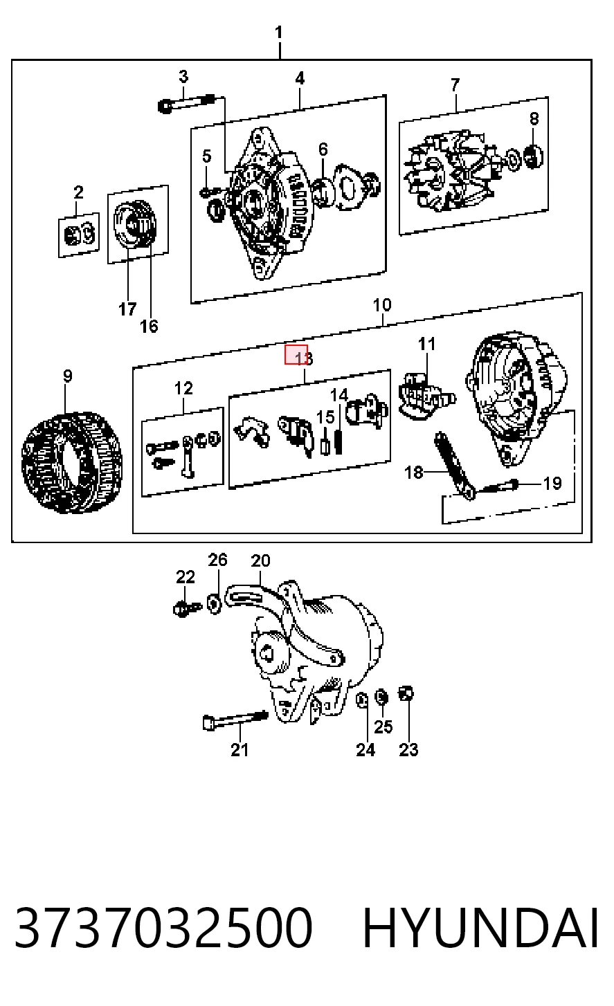 3737032500 Hyundai/Kia