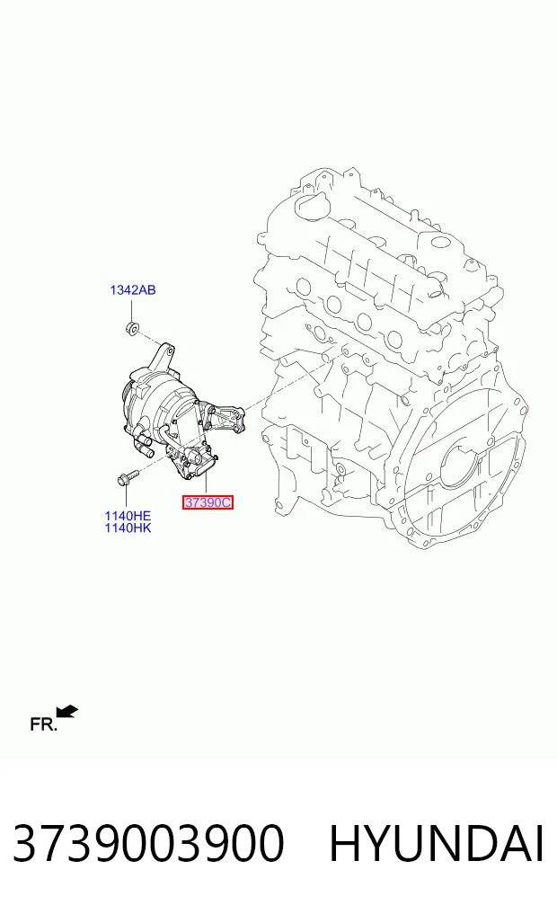 3739003900 Hyundai/Kia Alternador de coche