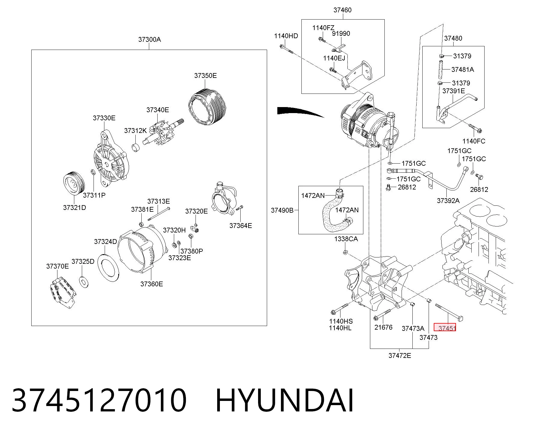 3745127010 Hyundai/Kia 