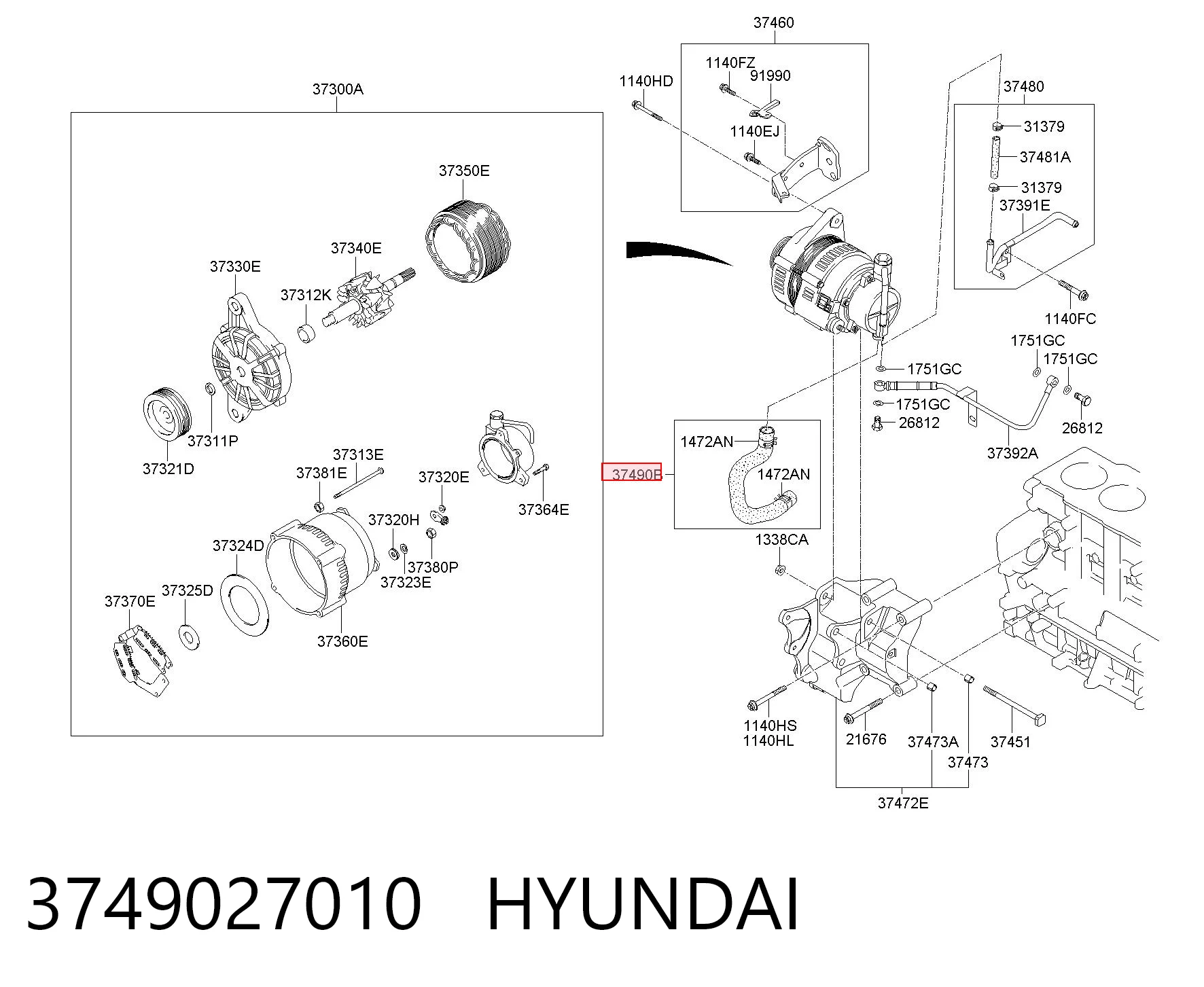 3749027010 Hyundai/Kia