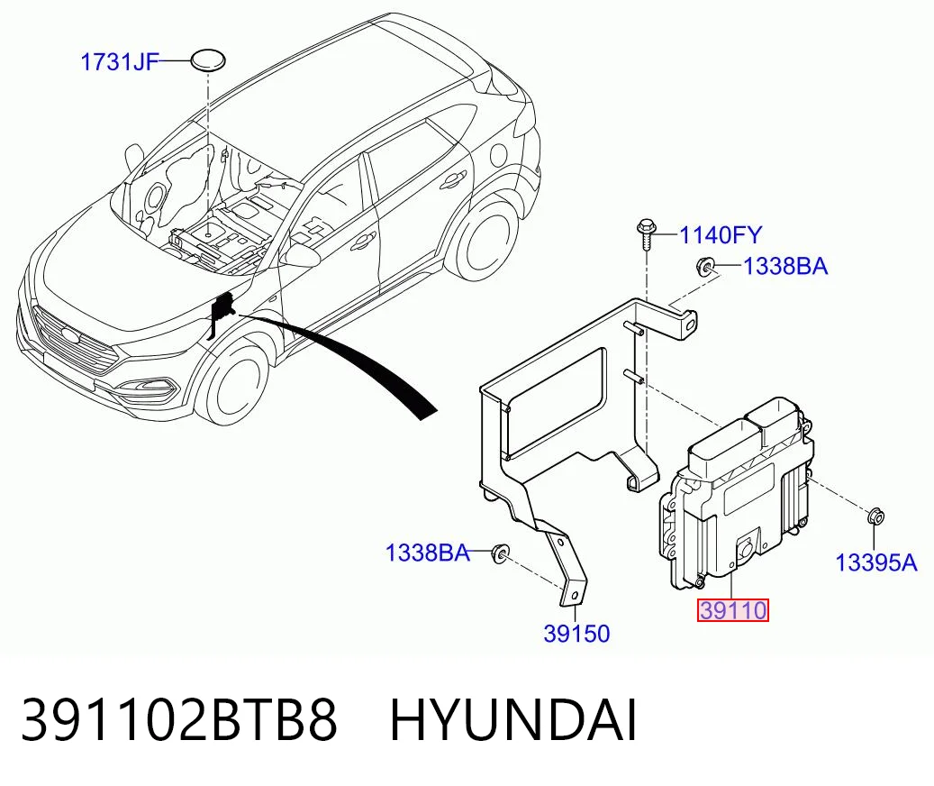 Comprar Unidad de control del motor (ECU) Hyundai Tucson III TL a bajo precio