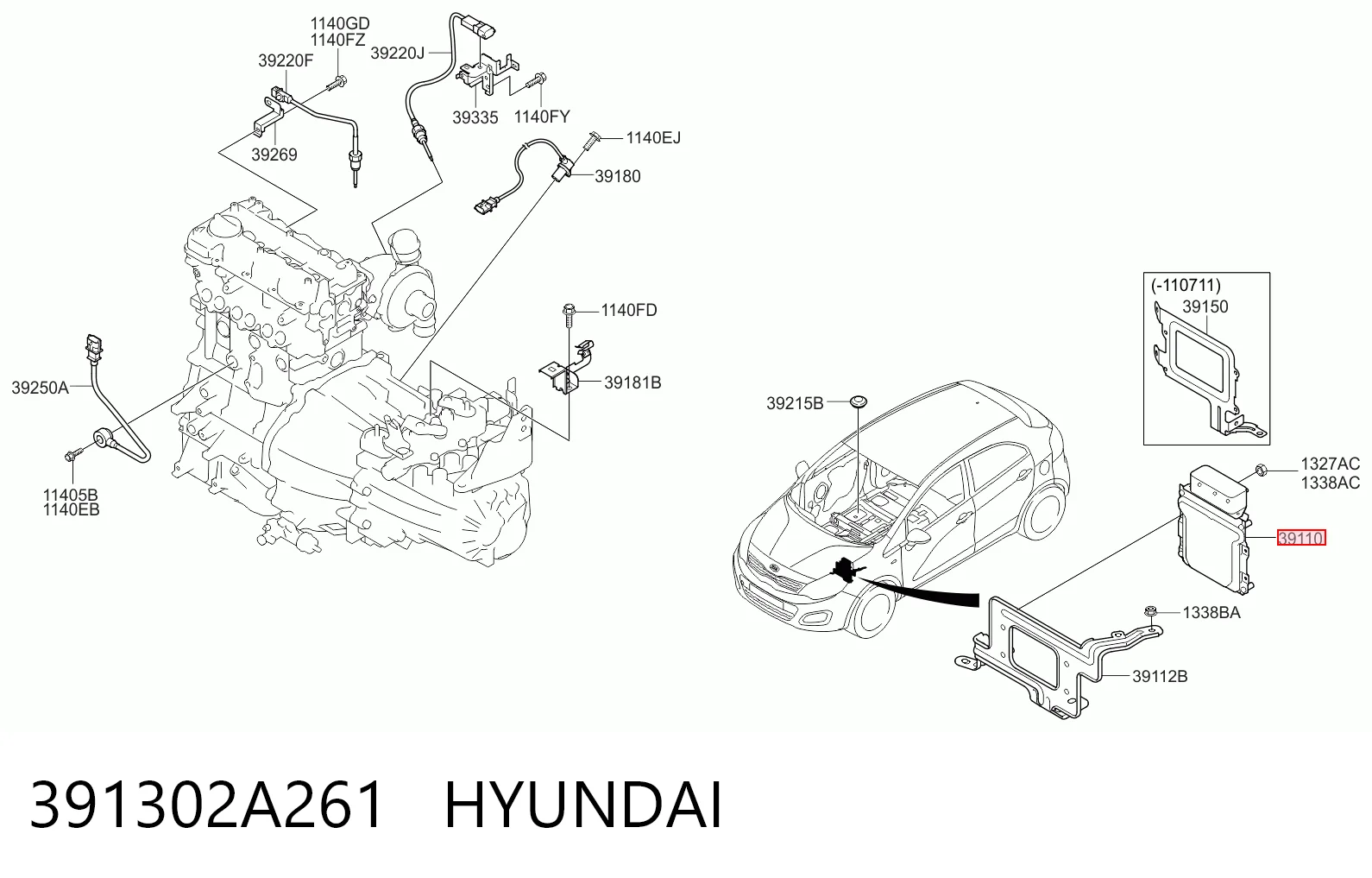 Comprar Unidad de control del motor (ECU) KIA Rio III UB a bajo precio