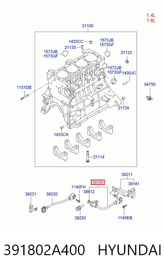 Sensor ckp Hyundai I10  hatchback comprar en España