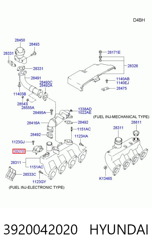 3920042020 Hyundai/Kia Sensor de presión de sobrealimentación