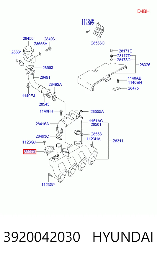 3920042030 Hyundai/Kia Sensor de presión de sobrealimentación
