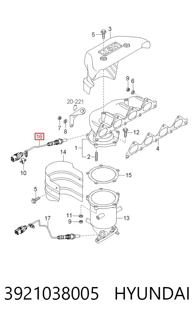 Sensor de oxígeno Hyundai Sonata  sedán comprar en España