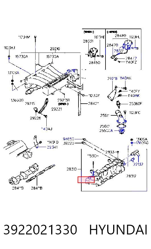 3922021330 Hyundai/Kia Sensor temperatura refrigerante