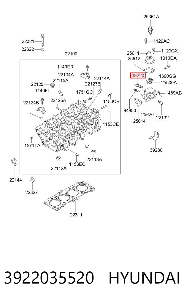 3922035520 Hyundai/Kia