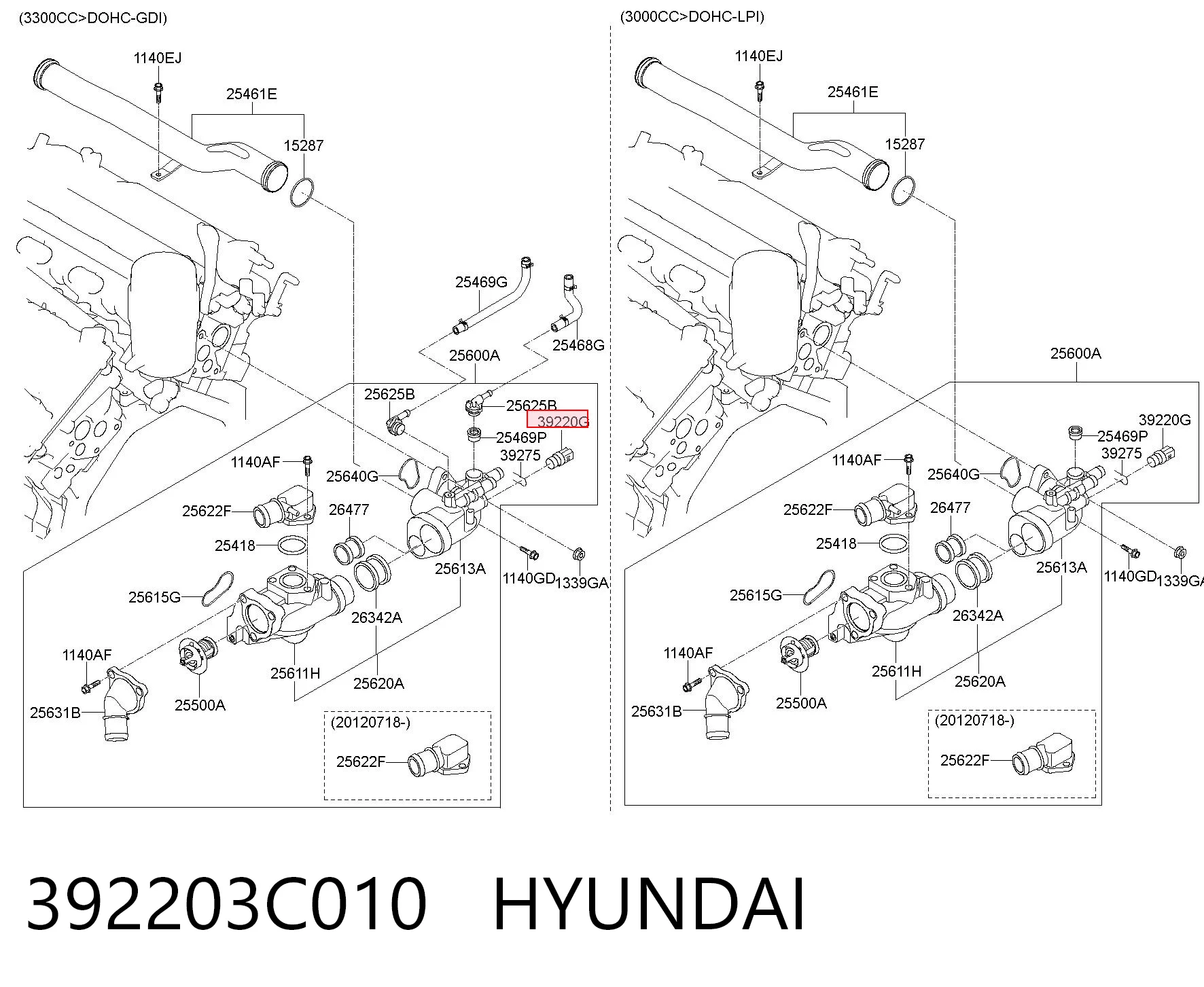 Sensor de temperatura del motor KIA Sorento III SUV comprar en España
