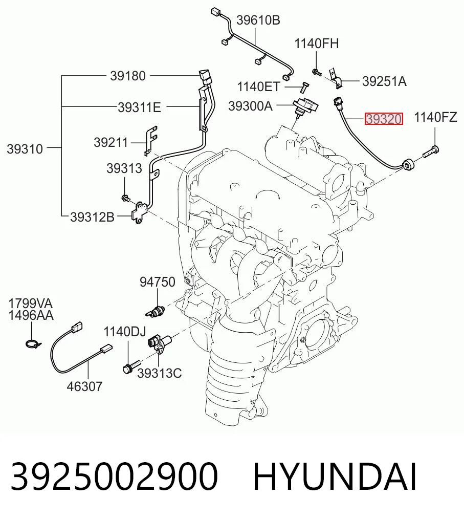 Sensor de detonaciones Hyundai Accent III sedán (MC) (2005 - 2012) precio, desde 25,64 EUR