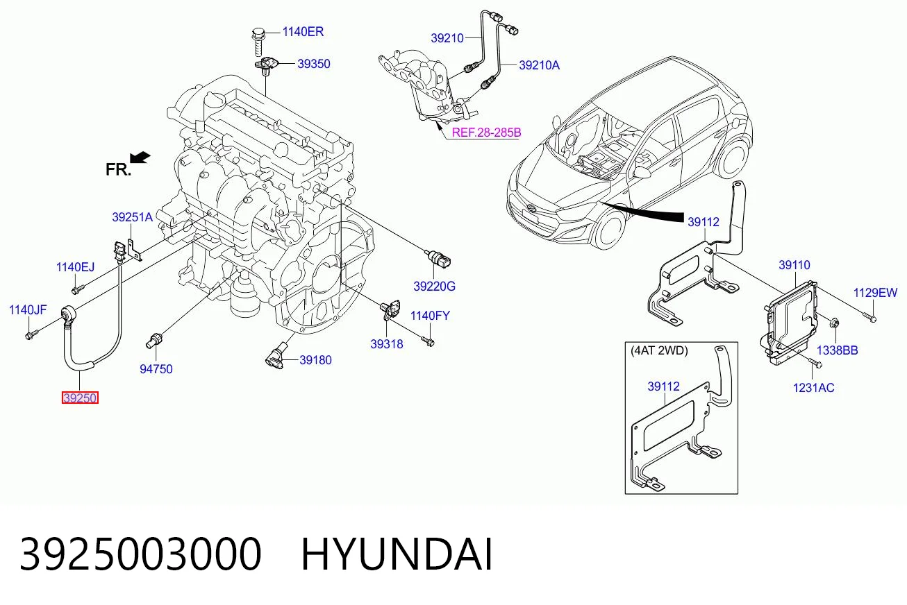 Sensor de picado Hyundai I10  hatchback comprar en España