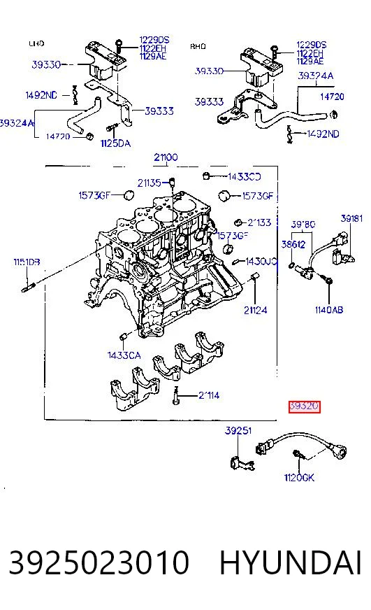 Comprar Sensor de detonación Hyundai Coupe I RD a bajo precio