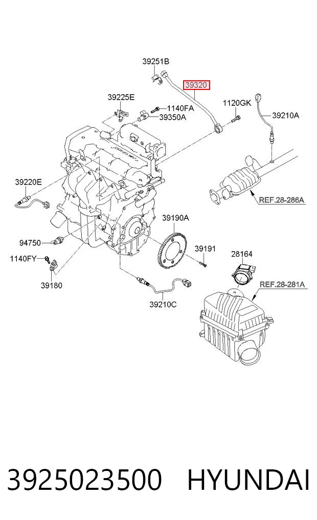 Precio del repuesto Sensor de picado Tucson I SUV