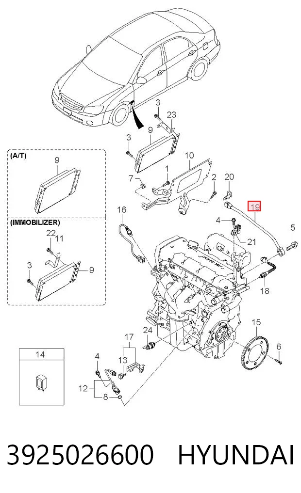 Sensor de picado Hyundai Elantra III sedán comprar en España