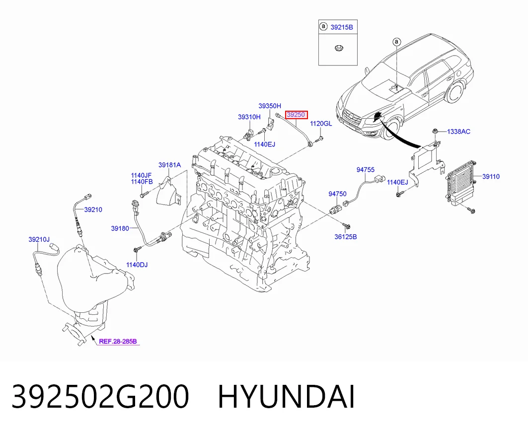 Sensor de picado Hyundai Sonata V