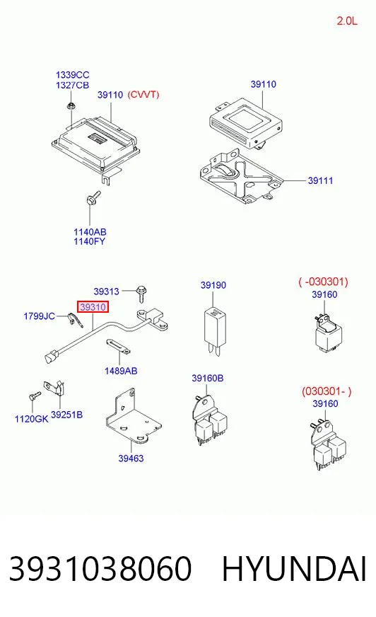 Comprar Sensor de posición del cigüeñal Hyundai Sonata  EU4 a bajo precio