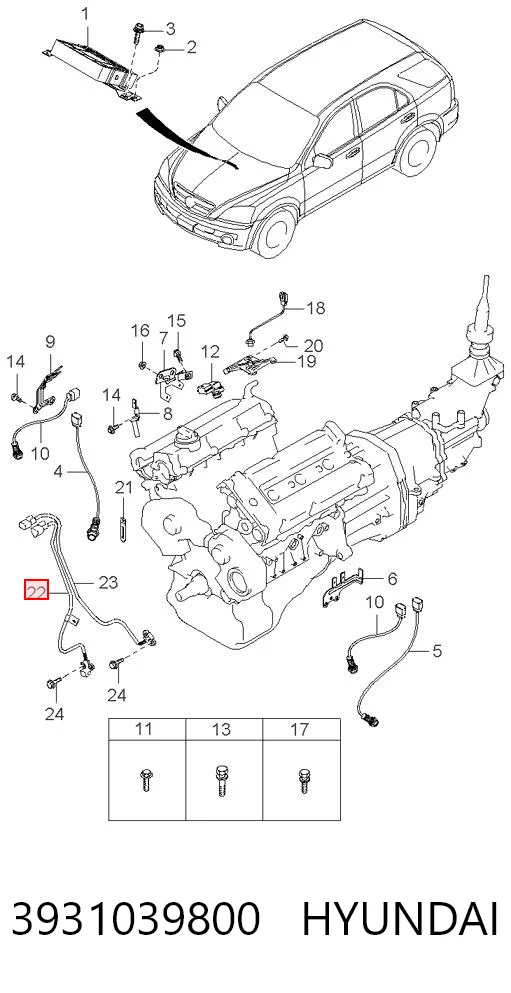 3931039800 Hyundai/Kia