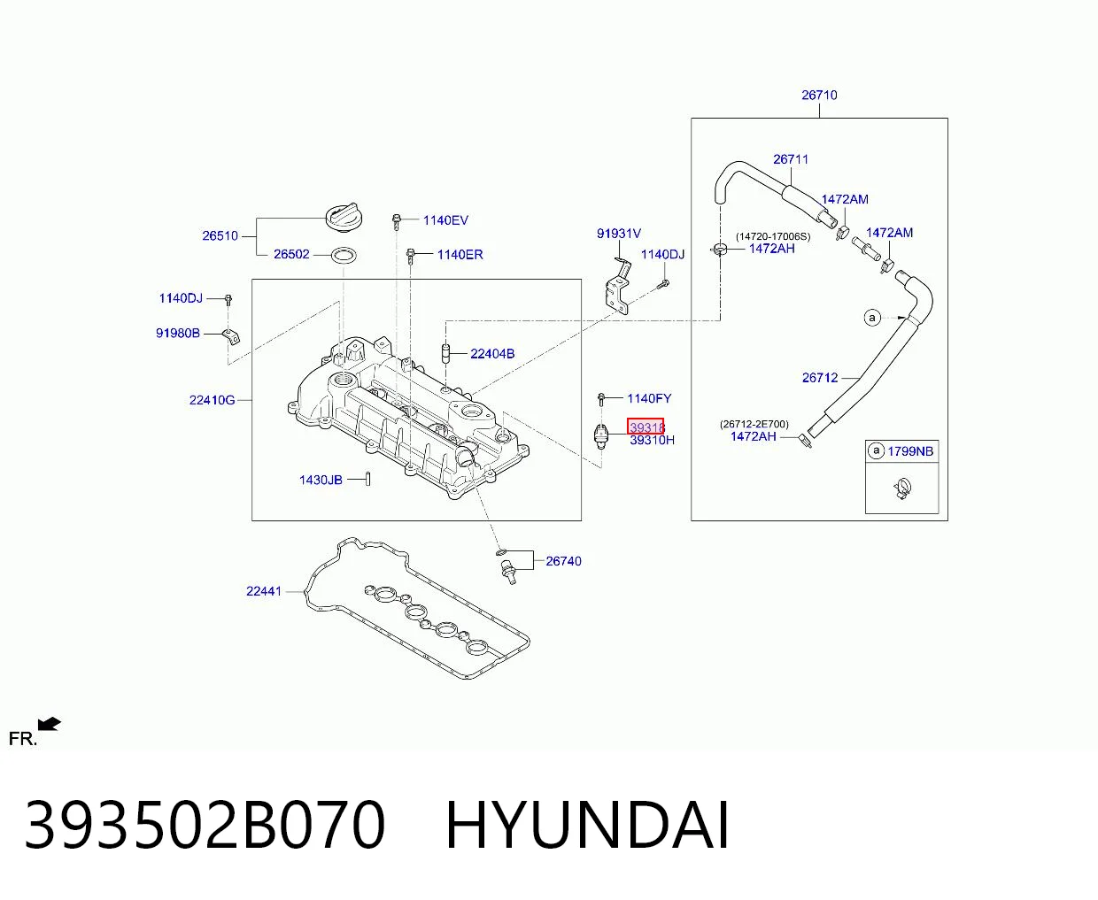  Sensor de árbol de levas Hyundai I20 