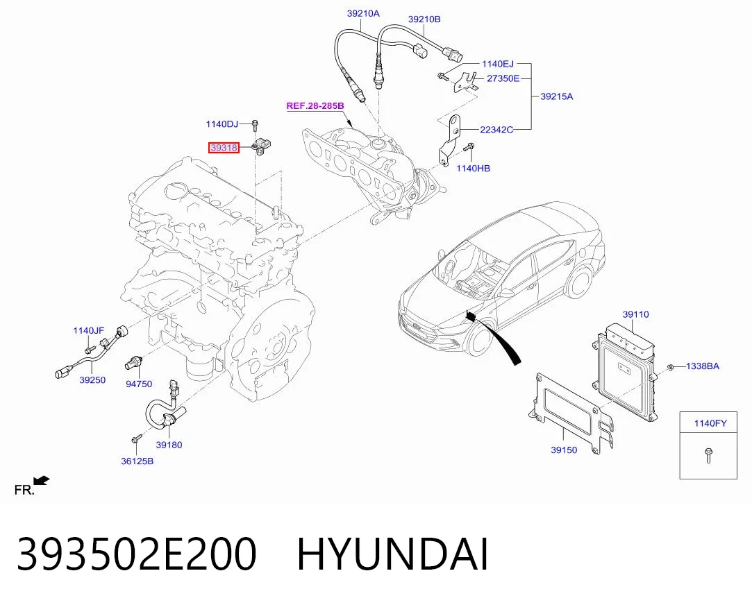 Sensor de árbol de levas KIA Soul III hatchback (SK3) (2019 - 2026) precio, desde 33,04 EUR