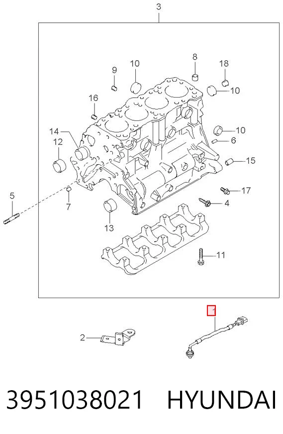 Sensor de picado Hyundai Sonata IV