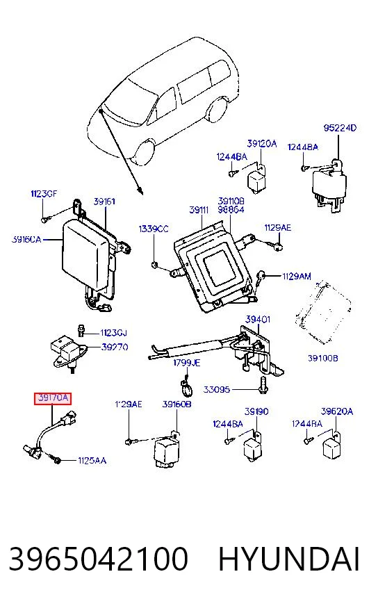 Sensor de posición del cigüeñal para Hyundai H-1 STAREX Starex A1