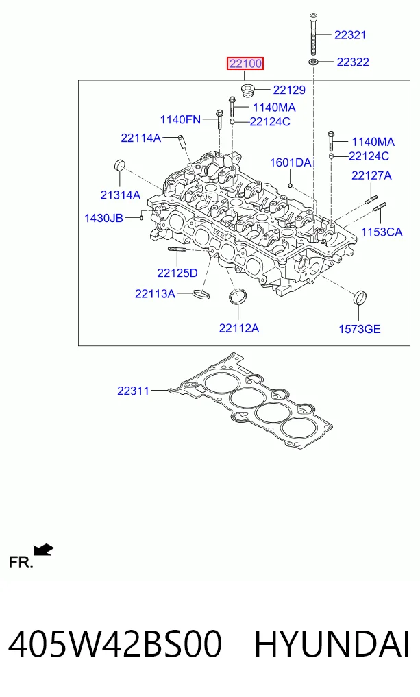 Culata para Hyundai I40 VF