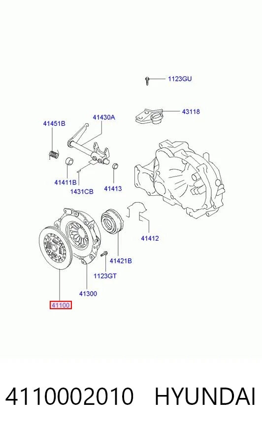 Disco de embrague para Hyundai Atos MX